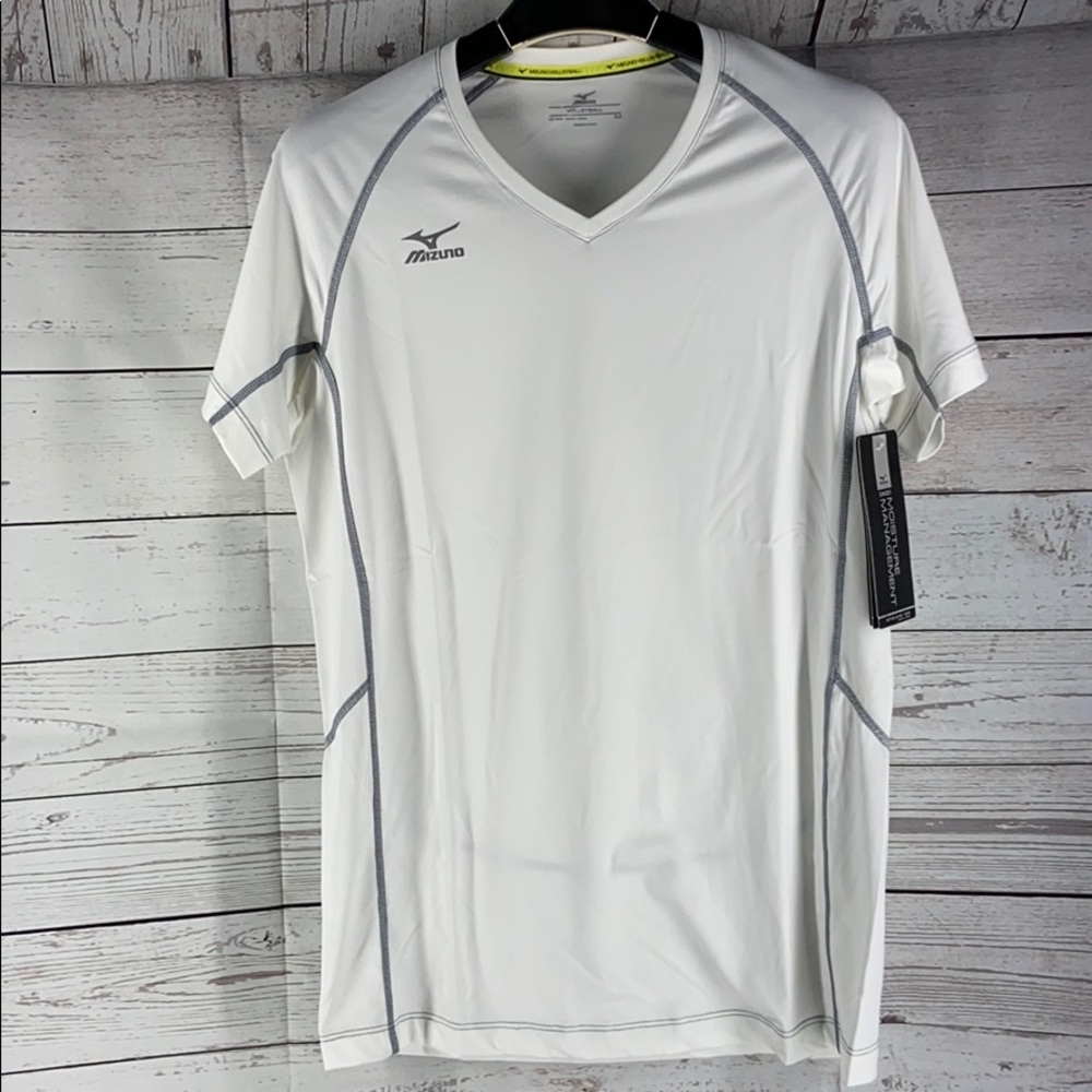 Mizuno elite 9 jersey performance white tshirt